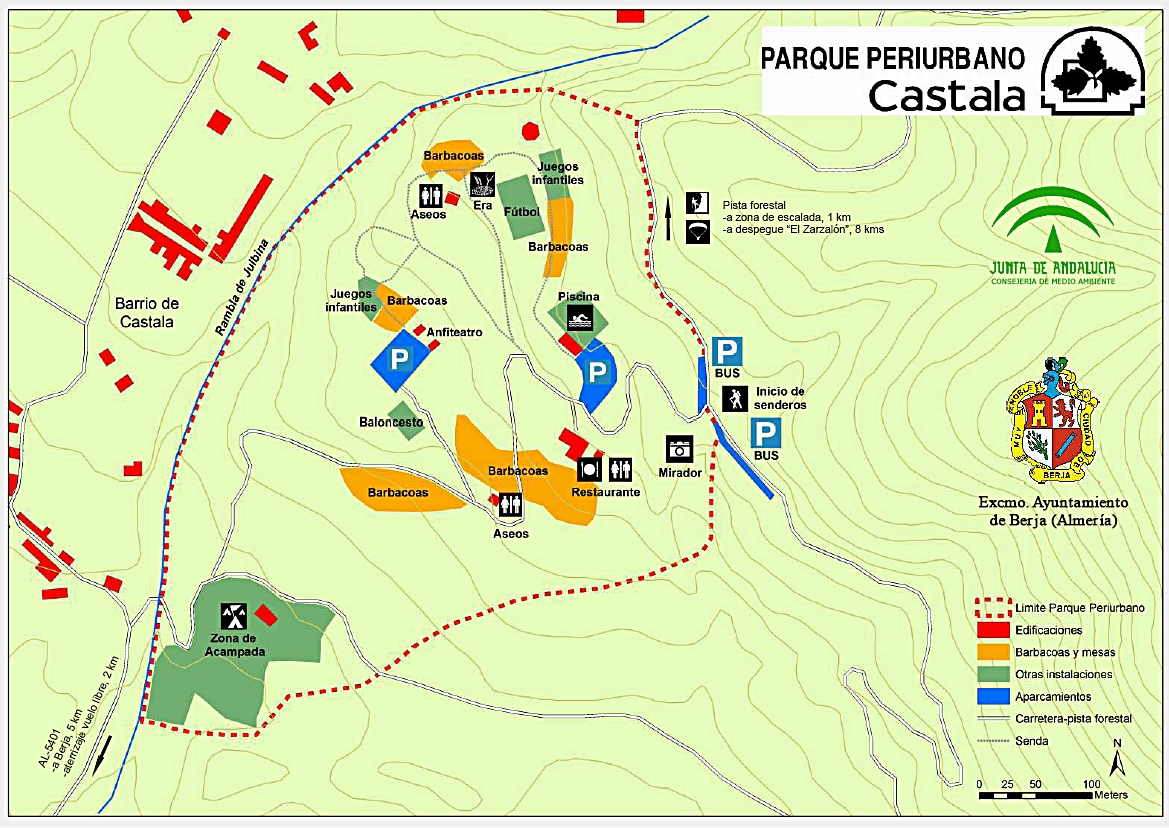 Resultado de imagen de plano parque periurbano de castala consejeria de medio ambiente