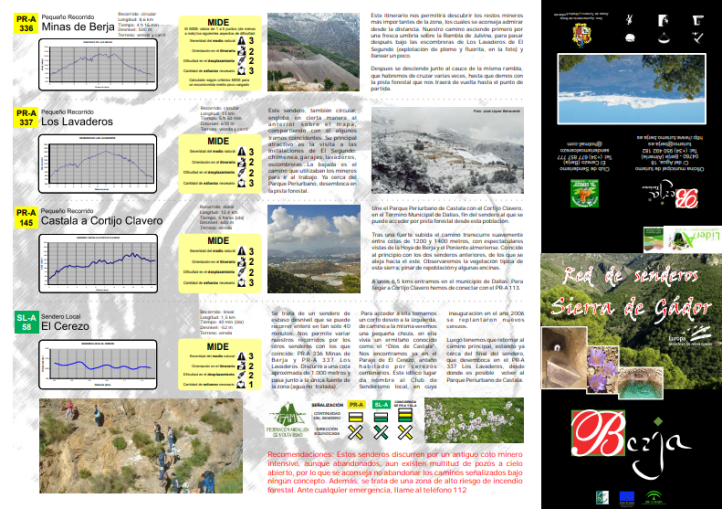 descripcion senderos